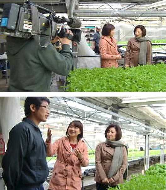 ＮＨＫの「こんにちはいっと6けん」取材風景